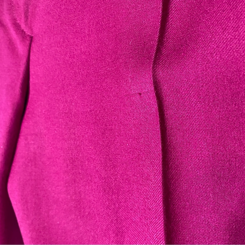 Vintage Gaytown Fuchsia Wool Pleated Front Trouser Pants 12 - Picture 6 of 16